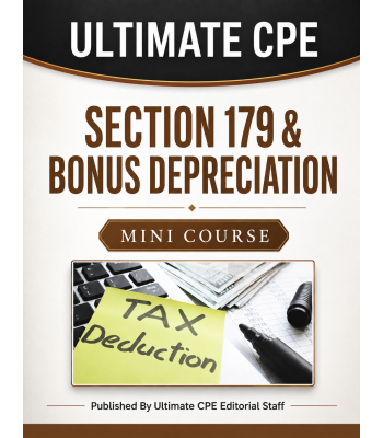 Section 179 & Bonus Depreciation 2026 Mini Course Section 179 & Bonus Depreciation 2026 Mini Course